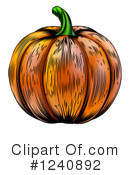 Pumpkin Clipart #1240892 by AtStockIllustration