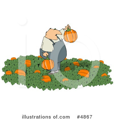 Royalty-Free (RF) Pumpkin Clipart Illustration by djart - Stock Sample #4867