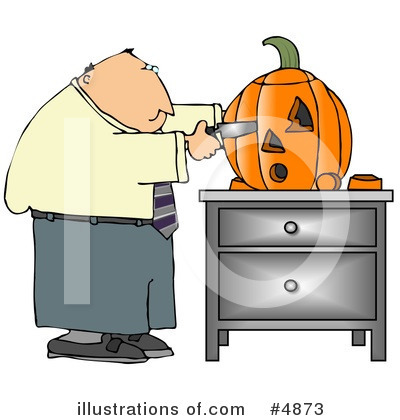 Royalty-Free (RF) Pumpkin Clipart Illustration by djart - Stock Sample #4873