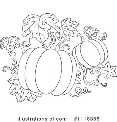 Royalty-Free (RF) Pumpkins Clipart Illustration by Vector Tradition SM - Stock Sample #1118356