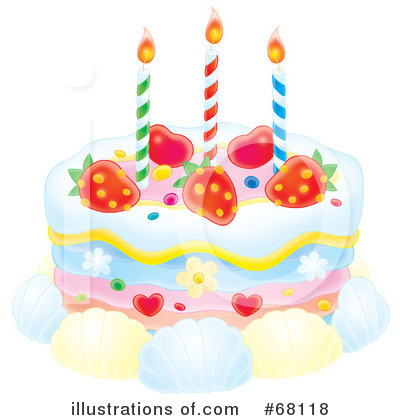Birthday Cake Clipart #68118 by Alex Bannykh