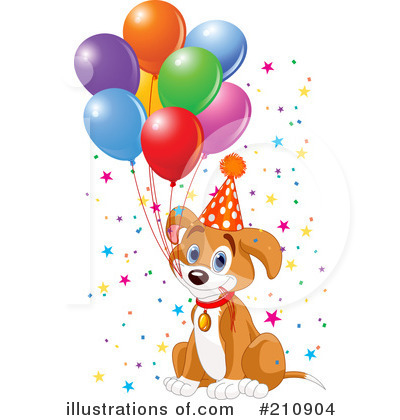 Royalty-Free (RF) Puppy Clipart Illustration by Pushkin - Stock Sample #210904