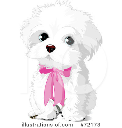 Royalty-Free (RF) Puppy Clipart Illustration by Pushkin - Stock Sample #72173