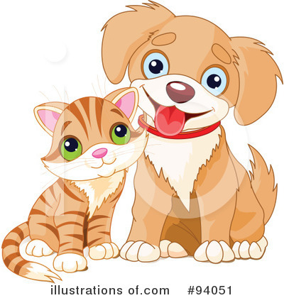 Kitten And Puppy Clipart #94051 by Pushkin