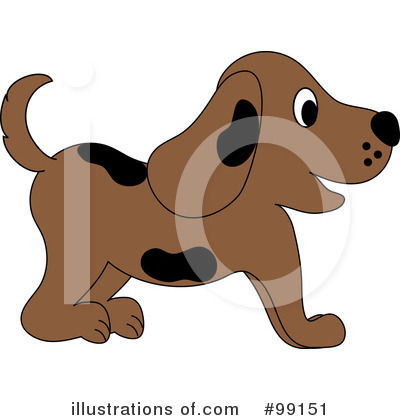 Royalty-Free (RF) Puppy Clipart Illustration by Pams Clipart - Stock Sample #99151