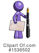 Purple Design Mascot Clipart #1536502 by Leo Blanchette