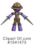 Purple Design Mascot Clipart #1541473 by Leo Blanchette