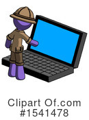 Purple Design Mascot Clipart #1541478 by Leo Blanchette