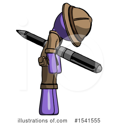 Royalty-Free (RF) Purple Design Mascot Clipart Illustration by Leo Blanchette - Stock Sample #1541555