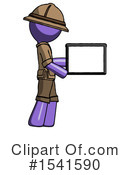 Purple Design Mascot Clipart #1541590 by Leo Blanchette