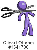 Purple Design Mascot Clipart #1541700 by Leo Blanchette