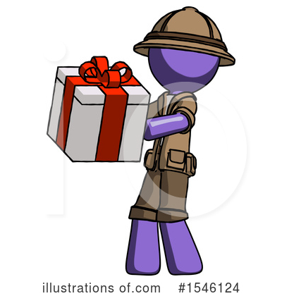 Royalty-Free (RF) Purple Design Mascot Clipart Illustration by Leo Blanchette - Stock Sample #1546124