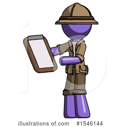 Royalty-Free (RF) Purple Design Mascot Clipart Illustration by Leo Blanchette - Stock Sample #1546144