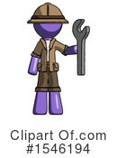 Purple Design Mascot Clipart #1546194 by Leo Blanchette