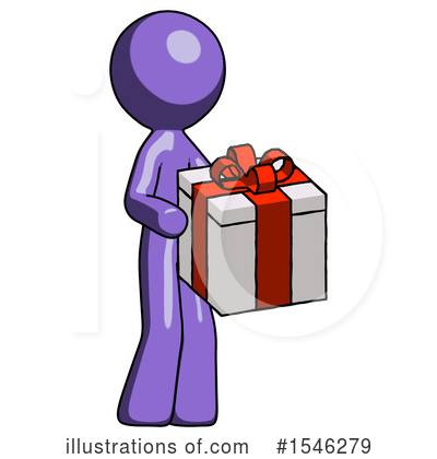 Royalty-Free (RF) Purple Design Mascot Clipart Illustration by Leo Blanchette - Stock Sample #1546279