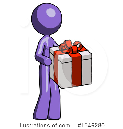 Royalty-Free (RF) Purple Design Mascot Clipart Illustration by Leo Blanchette - Stock Sample #1546280