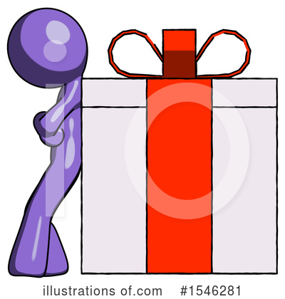 Royalty-Free (RF) Purple Design Mascot Clipart Illustration by Leo Blanchette - Stock Sample #1546281