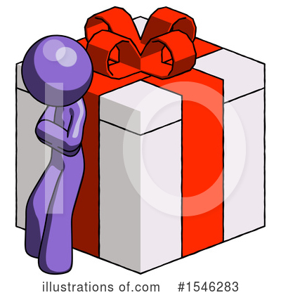 Royalty-Free (RF) Purple Design Mascot Clipart Illustration by Leo Blanchette - Stock Sample #1546283