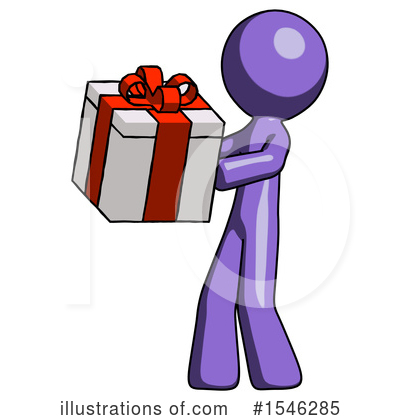 Royalty-Free (RF) Purple Design Mascot Clipart Illustration by Leo Blanchette - Stock Sample #1546285
