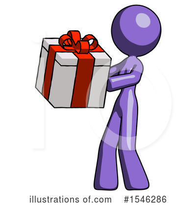 Royalty-Free (RF) Purple Design Mascot Clipart Illustration by Leo Blanchette - Stock Sample #1546286