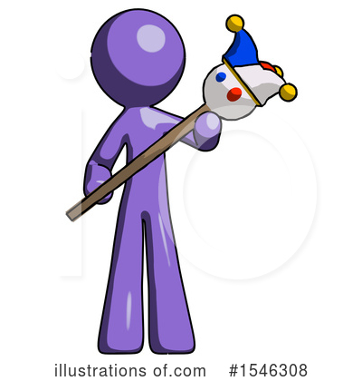 Royalty-Free (RF) Purple Design Mascot Clipart Illustration by Leo Blanchette - Stock Sample #1546308