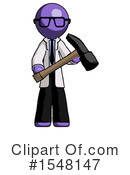 Purple Design Mascot Clipart #1548147 by Leo Blanchette