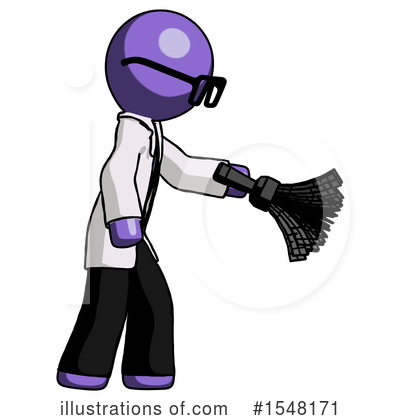 Royalty-Free (RF) Purple Design Mascot Clipart Illustration by Leo Blanchette - Stock Sample #1548171