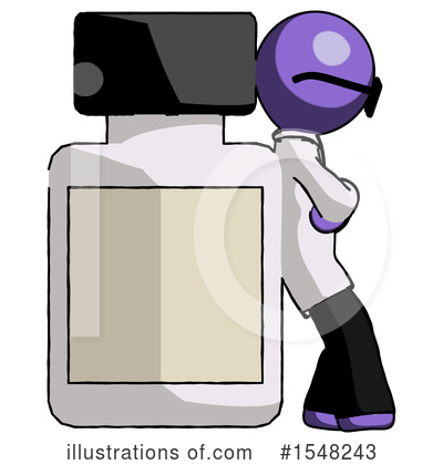 Royalty-Free (RF) Purple Design Mascot Clipart Illustration by Leo Blanchette - Stock Sample #1548243