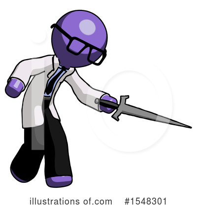 Royalty-Free (RF) Purple Design Mascot Clipart Illustration by Leo Blanchette - Stock Sample #1548301