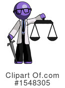Purple Design Mascot Clipart #1548305 by Leo Blanchette