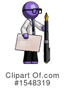 Purple Design Mascot Clipart #1548319 by Leo Blanchette
