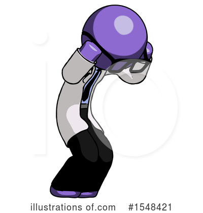 Royalty-Free (RF) Purple Design Mascot Clipart Illustration by Leo Blanchette - Stock Sample #1548421
