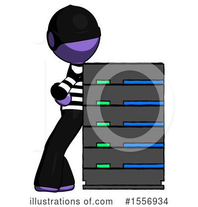 Royalty-Free (RF) Purple Design Mascot Clipart Illustration by Leo Blanchette - Stock Sample #1556934
