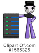 Purple Design Mascot Clipart #1565325 by Leo Blanchette
