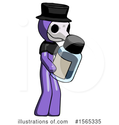 Royalty-Free (RF) Purple Design Mascot Clipart Illustration by Leo Blanchette - Stock Sample #1565335