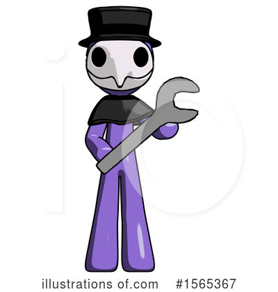Royalty-Free (RF) Purple Design Mascot Clipart Illustration by Leo Blanchette - Stock Sample #1565367