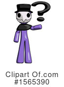 Purple Design Mascot Clipart #1565390 by Leo Blanchette