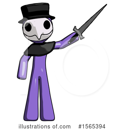 Royalty-Free (RF) Purple Design Mascot Clipart Illustration by Leo Blanchette - Stock Sample #1565394