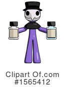 Purple Design Mascot Clipart #1565412 by Leo Blanchette
