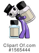 Purple Design Mascot Clipart #1565444 by Leo Blanchette