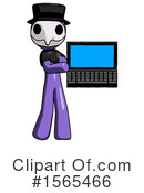 Purple Design Mascot Clipart #1565466 by Leo Blanchette