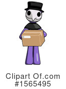 Purple Design Mascot Clipart #1565495 by Leo Blanchette