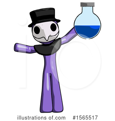 Royalty-Free (RF) Purple Design Mascot Clipart Illustration by Leo Blanchette - Stock Sample #1565517