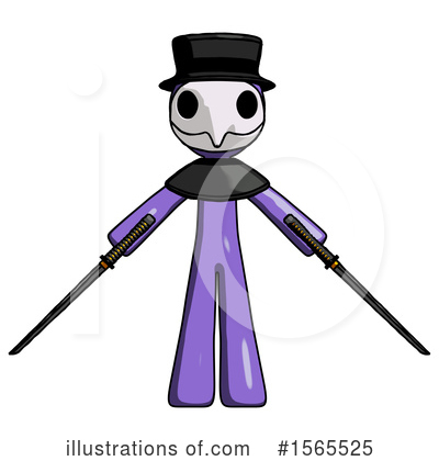 Royalty-Free (RF) Purple Design Mascot Clipart Illustration by Leo Blanchette - Stock Sample #1565525