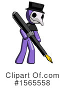 Purple Design Mascot Clipart #1565558 by Leo Blanchette