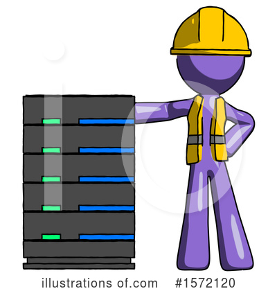 Royalty-Free (RF) Purple Design Mascot Clipart Illustration by Leo Blanchette - Stock Sample #1572120