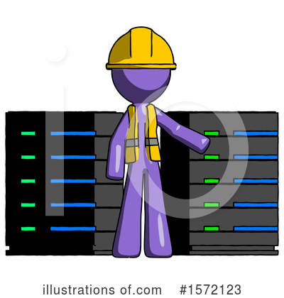 Royalty-Free (RF) Purple Design Mascot Clipart Illustration by Leo Blanchette - Stock Sample #1572123