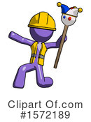 Purple Design Mascot Clipart #1572189 by Leo Blanchette