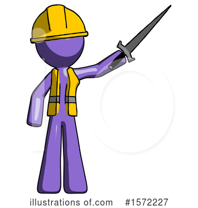 Royalty-Free (RF) Purple Design Mascot Clipart Illustration by Leo Blanchette - Stock Sample #1572227