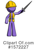 Purple Design Mascot Clipart #1572227 by Leo Blanchette